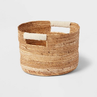 Woven Round Banana Sewing Basket - Brightroom