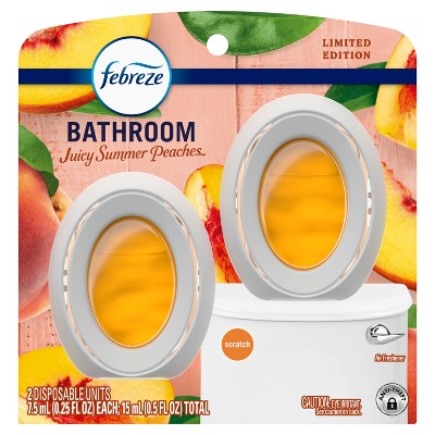 Febreze Bathroom Air Freshener Juicy Summer Peaches - 2ct