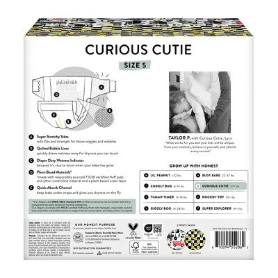 The Honest Company Clean Conscious Disposable Diapers - So Bananas & Big Trucks - Size 5 - 44ct