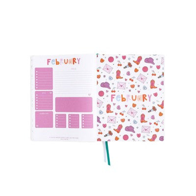 Callie Danielle 8.5"x11" Vegan Leather 2026 Annual Planner Celebrate Small Wins