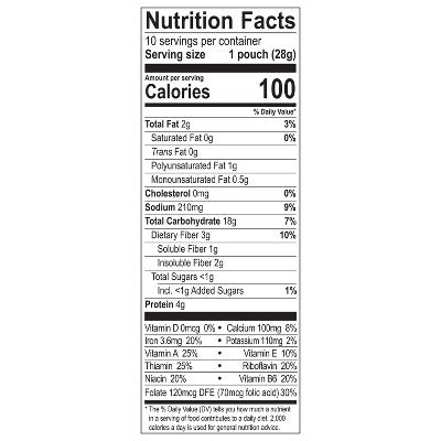Better Oats 100 Calories Maple & Brown Sugar Whole Grain Instant Oatmeal with Flax - 10ct