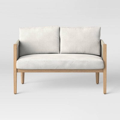 Pasadena Patio Loveseat Gray - Threshold designed with Studio McGee (LOCAL PICKUP ONLY)
