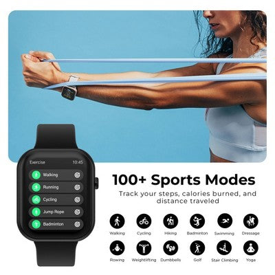 iTouch Air 5 Silver Case with 1 magnetic and 1 nylon strap Smartwatch Set