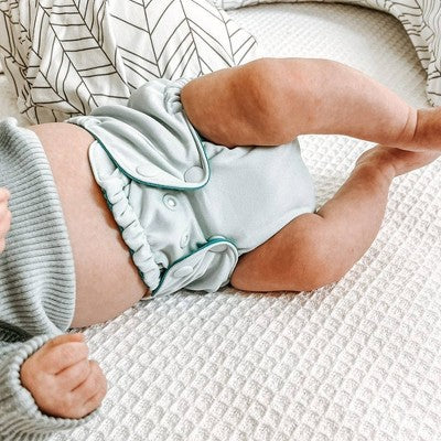 Esembly Cloth Diaper Outer Reusable Diaper Cover & Swim Diaper - Mist - Size 2