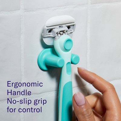 Flamingo Moisture Plus Women's Razor with 2 Razor Blade Cartridges - Seafoam