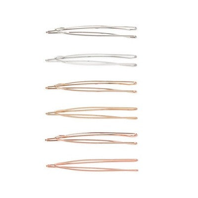 scunci Open Center Metal Bobby Pins - 6ct