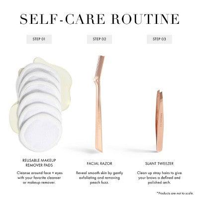 Tweezerman Rose Gold Facial Razor