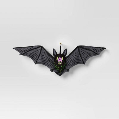 22" Hanging Bat Halloween Decorative Prop - Hyde and EEK! Boutique: Indoor Unlit Decoration