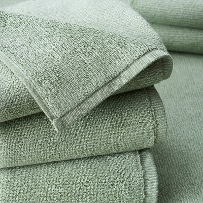 Turkish Cotton Bath Towel Green - Wellbe