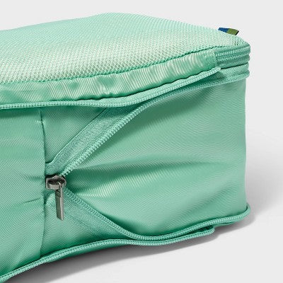 7pc Packing Cube Set with Compression - Open Story Sage Green: Travel Luggage Accessories