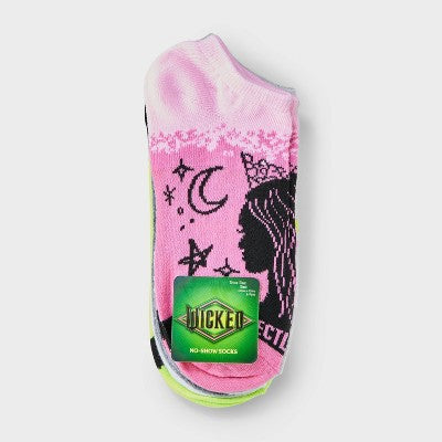 Girls' Wicked 6pk No Show Socks - S/M
