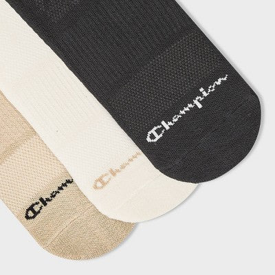 Champion Women's Nineteen 3pk Crew Socks - Black