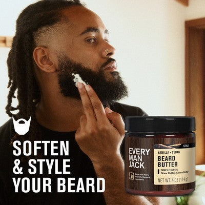 Every Man Jack Beard Butter - Vanilla + Cedar - 4oz