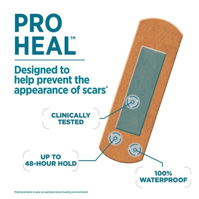 Band-Aid Brand Pro Heal Adhesive Bandages with Hydrocolloid Gel Pads - 10 ct