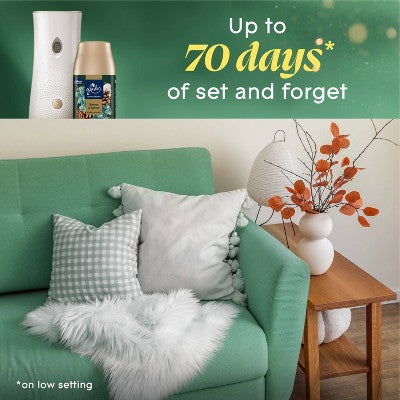 Glade Automatic Air Freshener Room Spray Holiday Scent Refills - Balsam & Spruce - 6.2oz