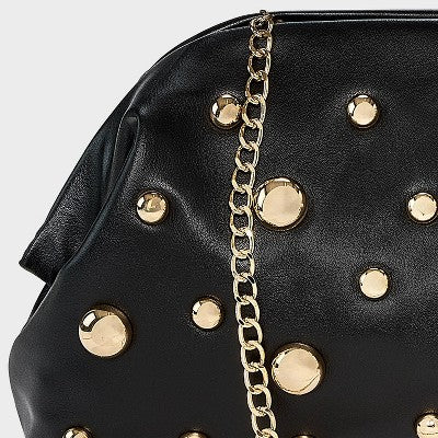 Studded Oversized Clutch - A New Day Black