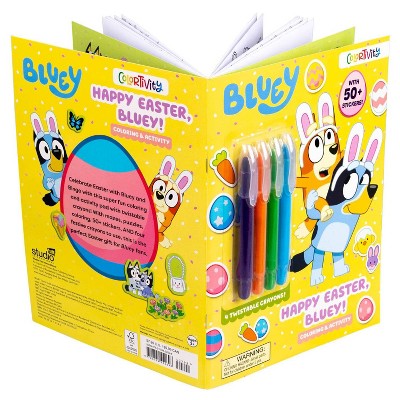 Bluey Colortivity: Happy Easter, Bluey! - (Color & Activity with Twistable Crayons) by Editors of Studio Fun International (Paperback)