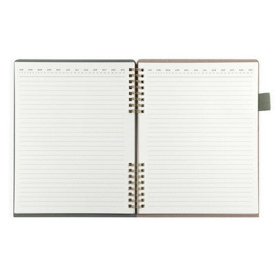 Altitude 160pg Ruled Journal with Folder Cover 7"x9" Dark Sage Arch