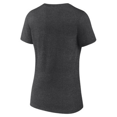 MLB Philadelphia Phillies Women's Gray Short Sleeve V Neck T-Shirt - XXL: Team Logo, Jersey Fabric