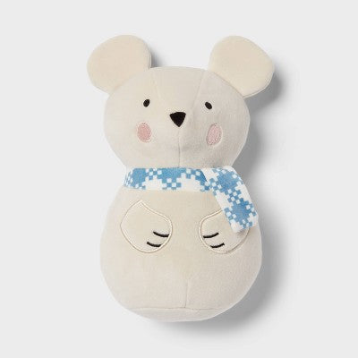 Mini Mouse Kids' Plush - Pillowfort: Novelty Throw Pillow, Recycled Polyester, Indoor Use, Off-White