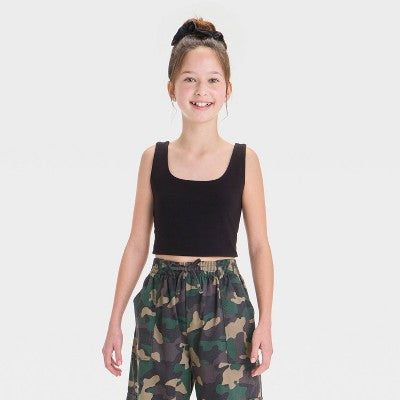 Girls' Square Neck Tank Top - art class Black XL