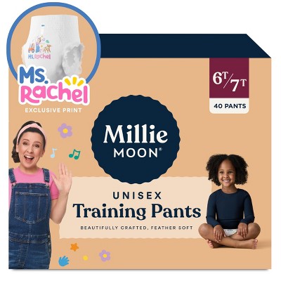 Millie Moon Ms Rachel Disposable Training Pants Size - 6T-7T 40ct: Diaper Weight Range 43 to 68 lbs