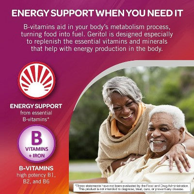 Geritol Liquid Energy Support with Ferrex Tonic - 12 oz