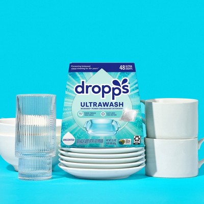 Dropps Dish UltraWash Biobased Detergent Pods - Unscented - 48ct