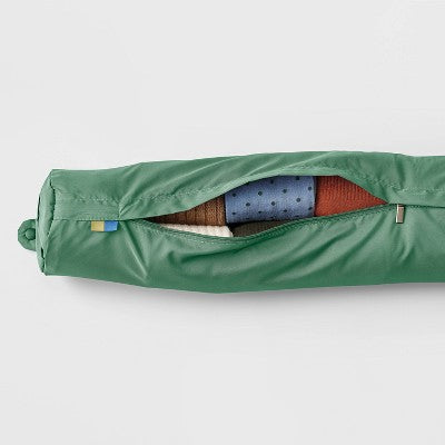 Packing Cube with Neck Pillow - Open Story Green