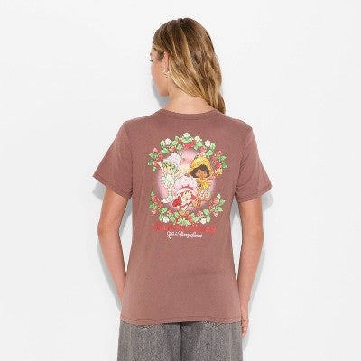 Women's Strawberry T-Shirt - Brown S