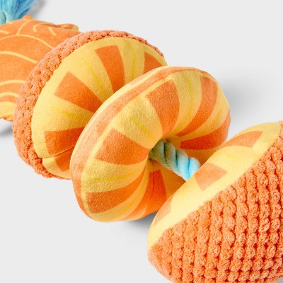 16" Pineapple with Rope Dog Toy - Sun Squad