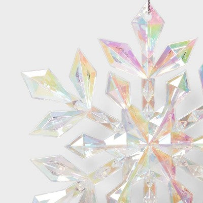 Snowflake Christmas Tree Ornament Iridescent - Wondershop