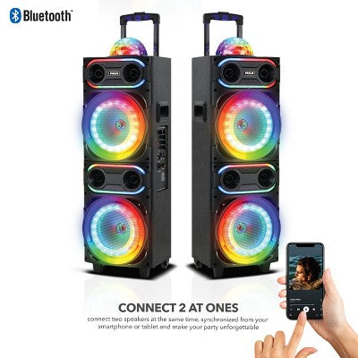 RCA Disco-208 Flame Effect Bluetooth Party Speaker with Dual 8" Woofers (LOCAL PICKUP ONLY)