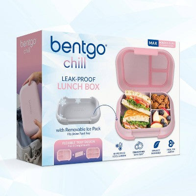 Bentgo Chill Max Leak Proof Lunch Box - Rosy and Pink Blush