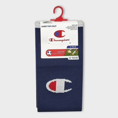 Champion Performance Soccer Socks 2pk - Navy S