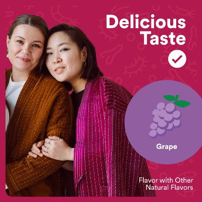 SmartyPants Adult Probiotic & Prebiotic Gummies for Immunity & Digestive Health - Grape - 60ct