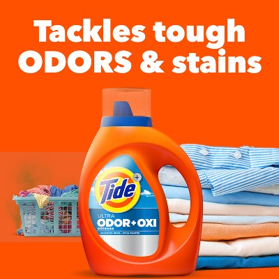 Tide Ultra Odor Defense + Oxi HE Deep Cleaning Concentrated Liquid Laundry Detergent 94 Loads - 132 fl oz