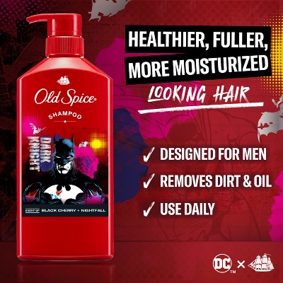 Old Spice Deodorant, Body Wash, Shampoo Holiday DC Batman Gift Set - 4pc/15.9oz: Whole Body Cleansing, Normal Skin