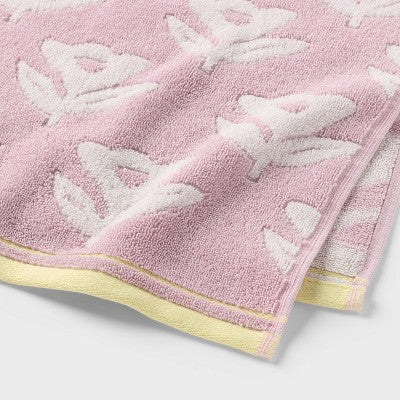 Floral Kids' Hand Towel Purple - Pillowfort