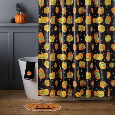 18"x22" Halloween Jack-O-Lantern Shaped Bath Rug - Hyde and EEK! Boutique (LOCAL PICKUP ONLY)