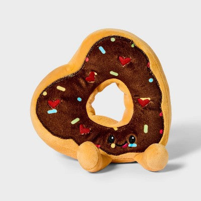 6" Heart Shaped Donut Stuffed Animal - Gigglescape
