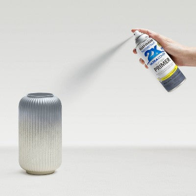 Rust-Oleum 12oz Painters Touch 2X Ultra Cover Spray Paint Flat Gray: Matte Enamel for Interior & Exterior Surfaces