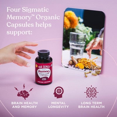 Four Sigmatic Memory Organic Mushroom Vegan Vitamin Capsules - 90ct