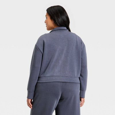 Women's Sandwash Zip-Up - A New Day Blue 3X