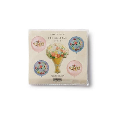 Rifle Paper Co. 5ct Strawberry Fields Mother's Day Foil Balloon Bundle
