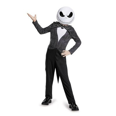 Kids' Disney the Nightmare Before Christmas Jack Skellington Classic Halloween Costume Jumpsuit S (4-6)