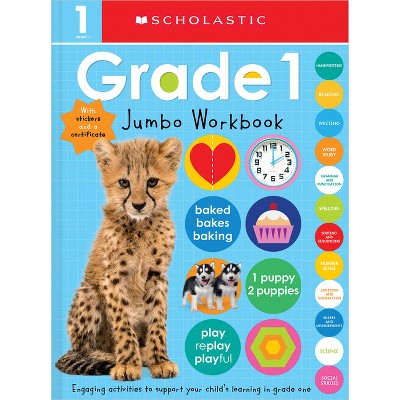 First Grade Jumbo Workbook: Scholastic Early Learners (Jumbo Workbook) - (Paperback)