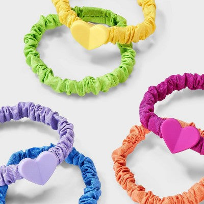 Mini Elastic Scrunchies with Hearts - 6pc - Cat & Jack