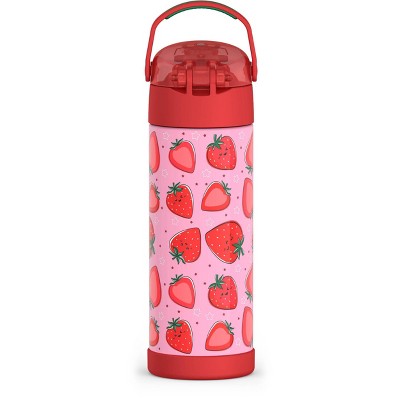 Thermos 16oz Stainless Steel FUNtainer Water Bottle - Strawberry Smiles