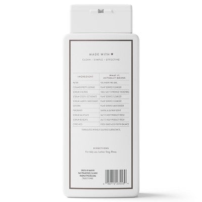 Native Body Wash - Santal and Leather - 18 fl oz: Paraben-Free, Sulfate-Free, For Normal to Very Dry Skin